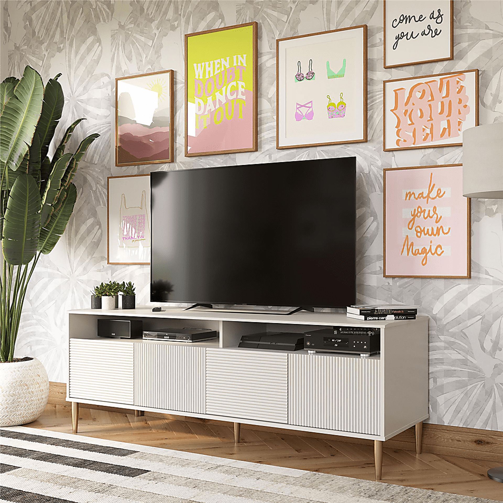 Canser Light Gray 62 in. Console - Image 9
