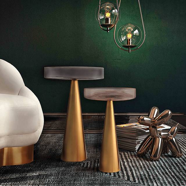 Cansler Gold Large Accent Table - Thumbnail - Image 4