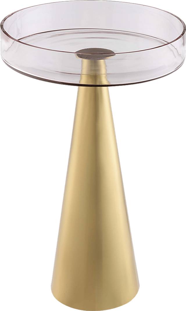 Cansler Gold Small Accent Table - Thumbnail - Image 1