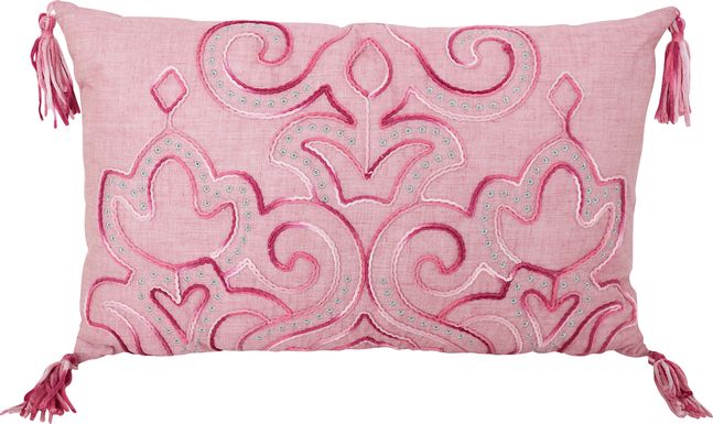 Cantey Pink Throw Pillow