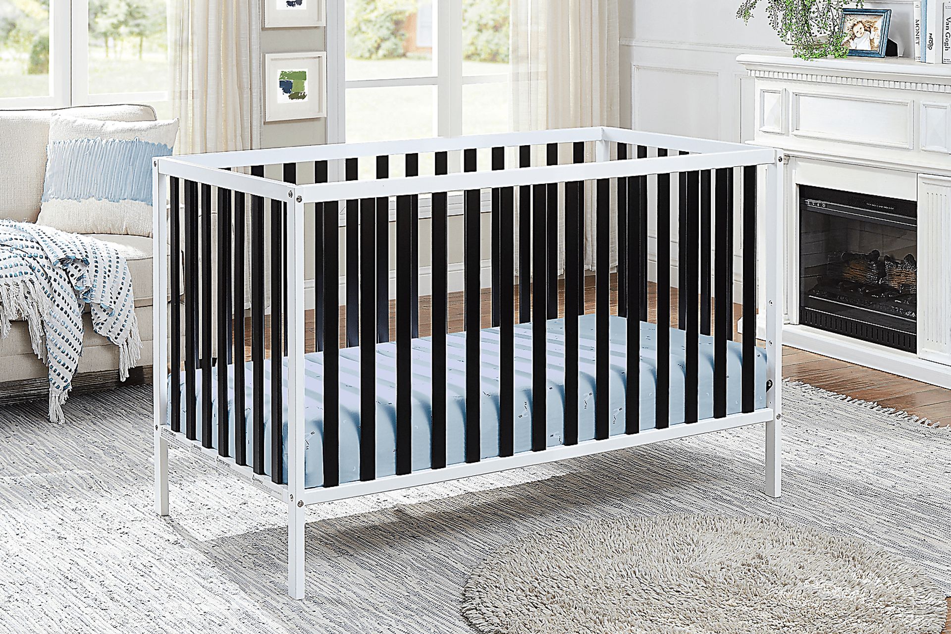 Kids Canticle Black/White Crib - Image 5