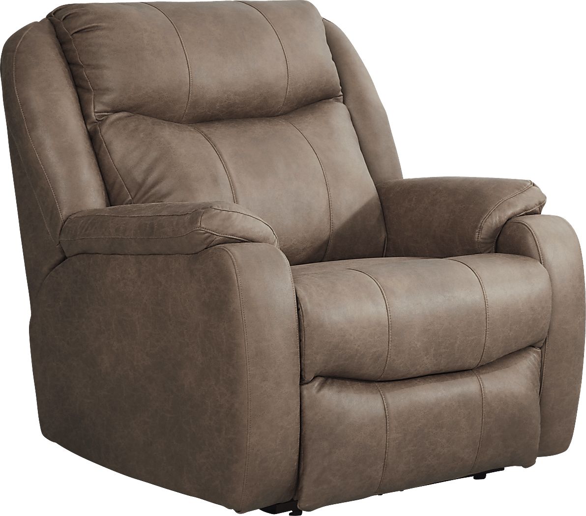 Canton Hills Mocha Brown Microfiber Triple Power Recliner Rooms to Go