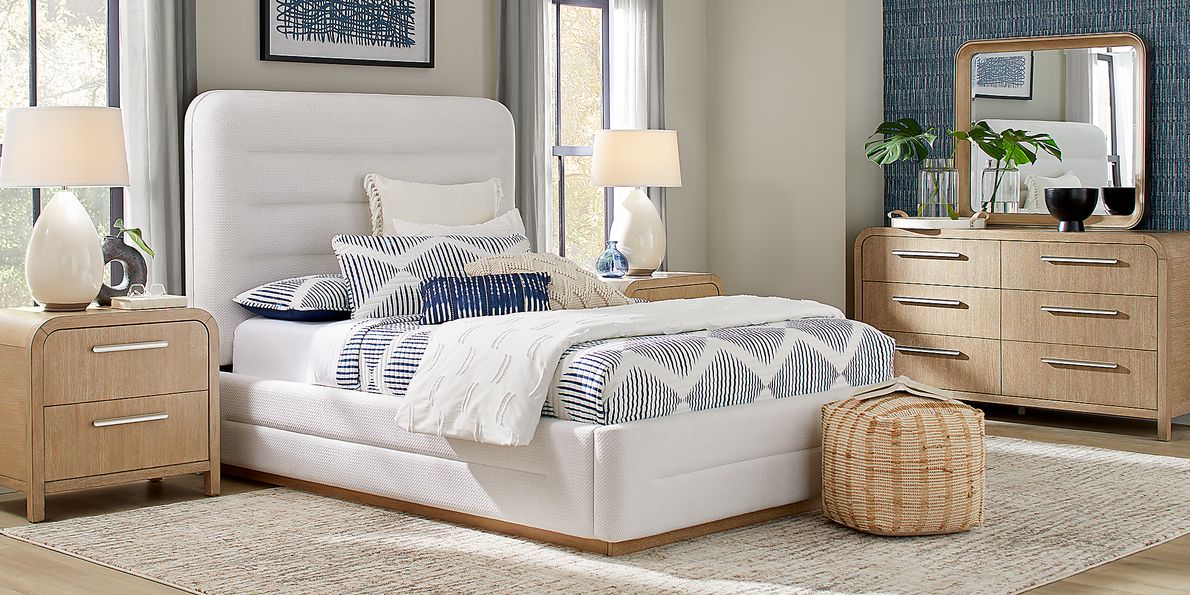Canyon Sand 7 Pc King Upholstered Bedroom