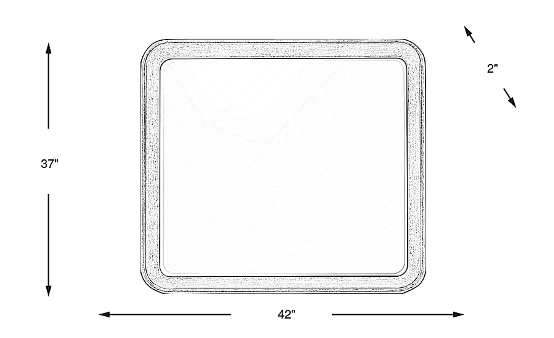 Dimension Image. Please refer to the Dimension Tab on this page for dimension details.