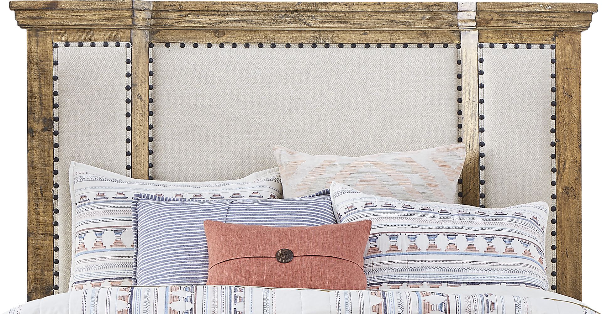 Canyon City Camel 3 Pc Queen Upholstered Bed - Image 5