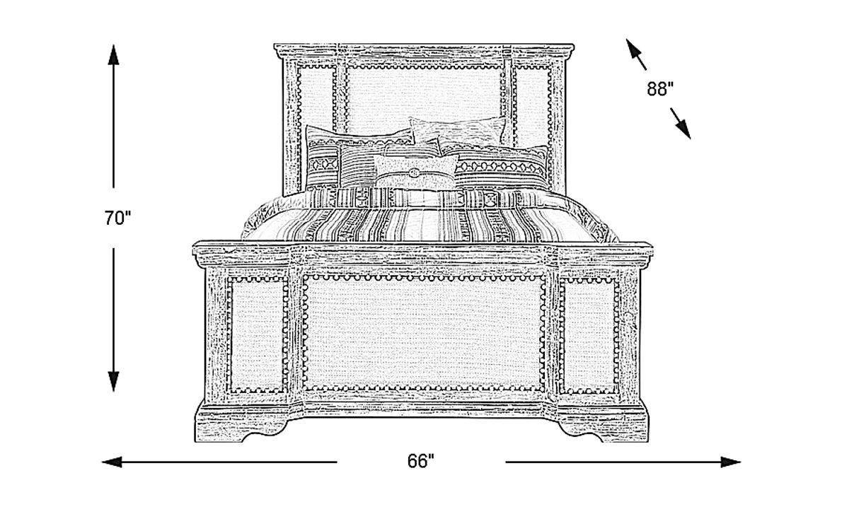 Canyon City Camel 3 Pc Queen Upholstered Bed Rooms To Go