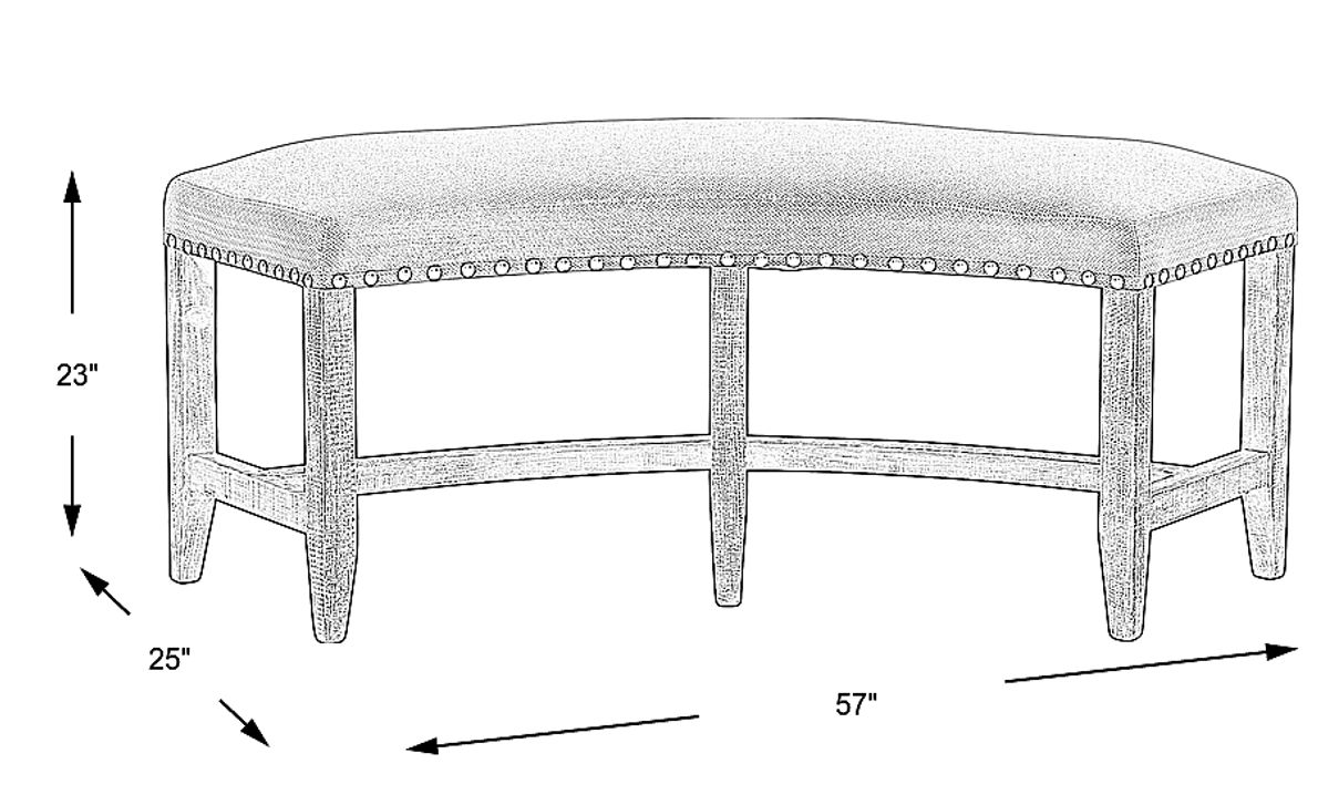 Canyon City Cream Bench Rooms To Go