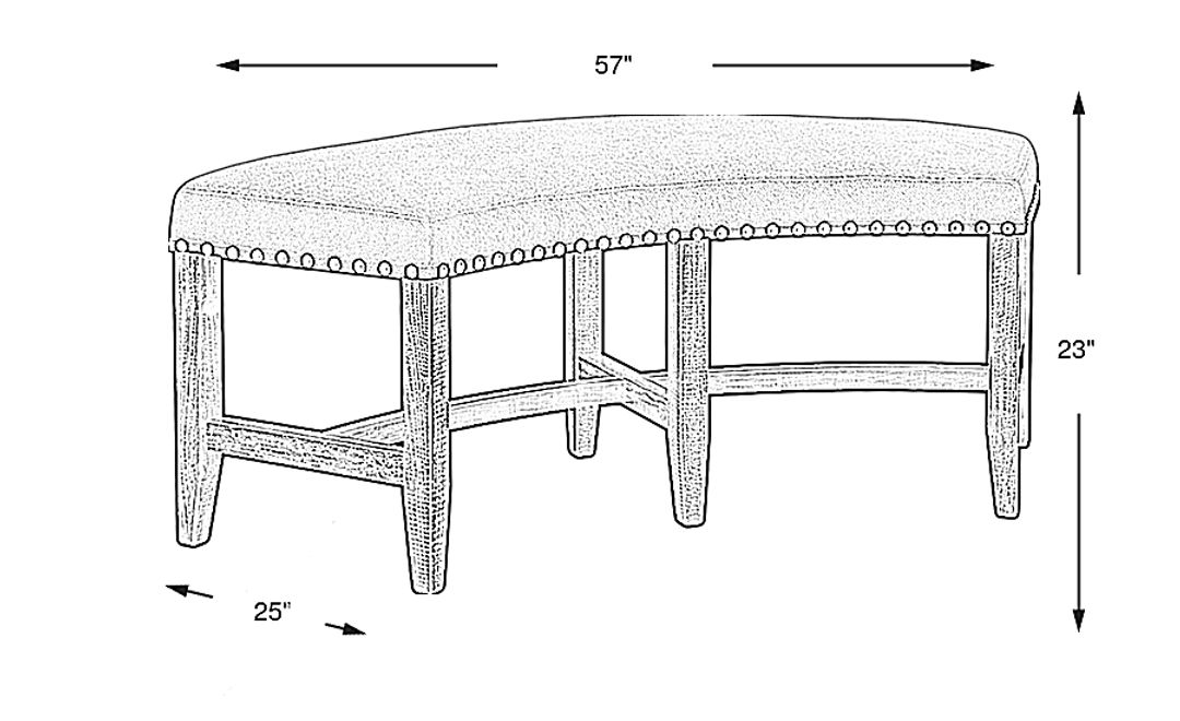 Canyon City Cream Bench