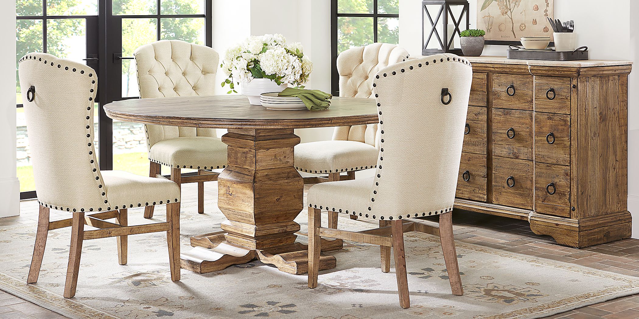 Urban farmhouse 6 piece dining online set