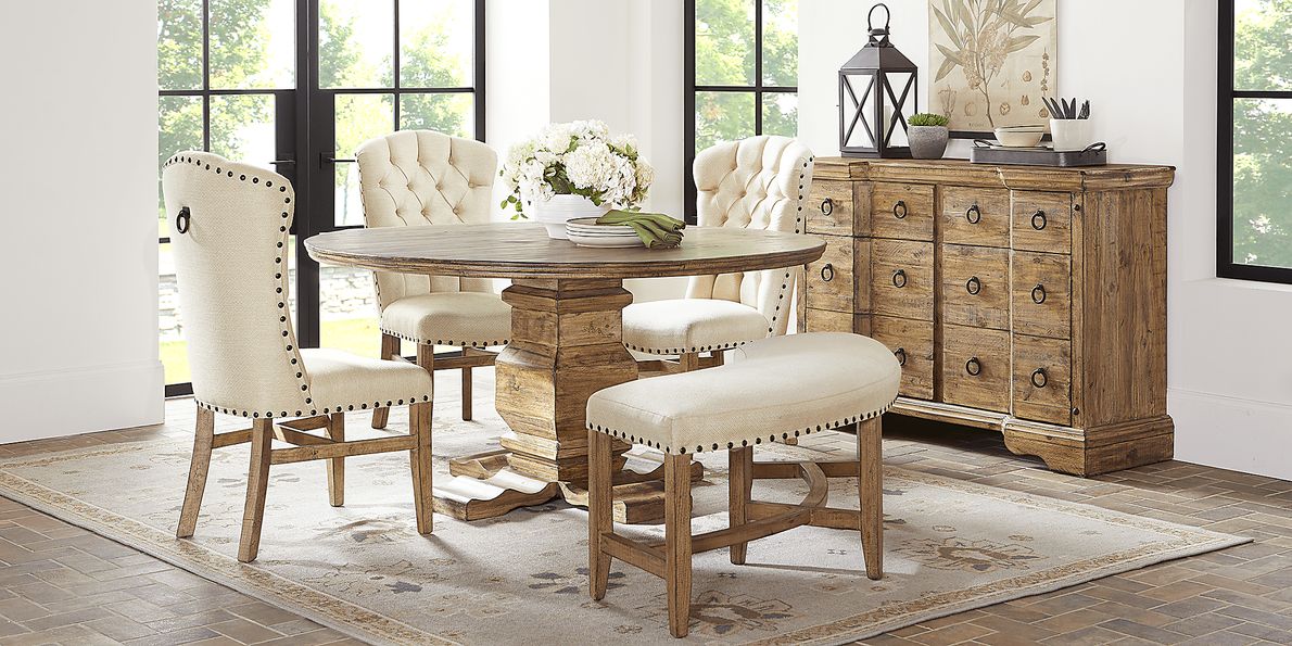 Urban farmhouse 6 piece deals dining set