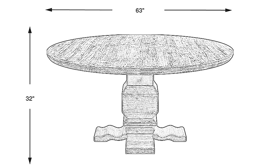 Canyon City Tan Dining Table