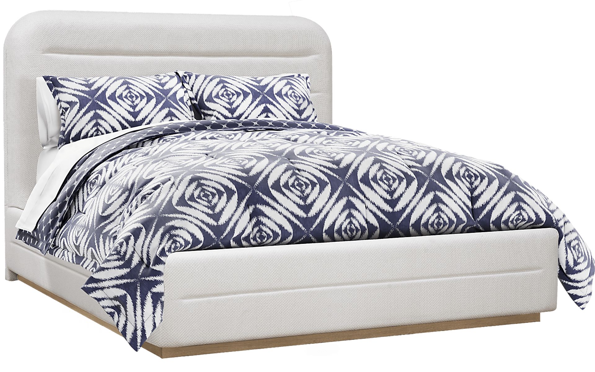 Canyon Cream 5 Pc Queen Upholstered Bedroom - Image 2