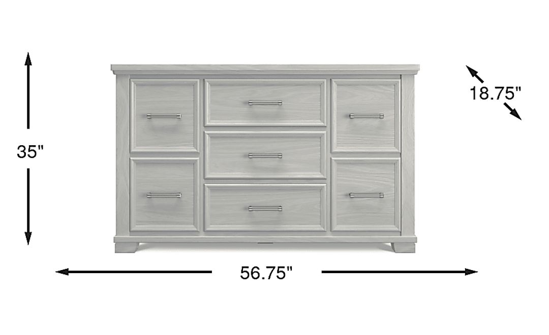 Kids Canyon Lake Ash Gray Dresser