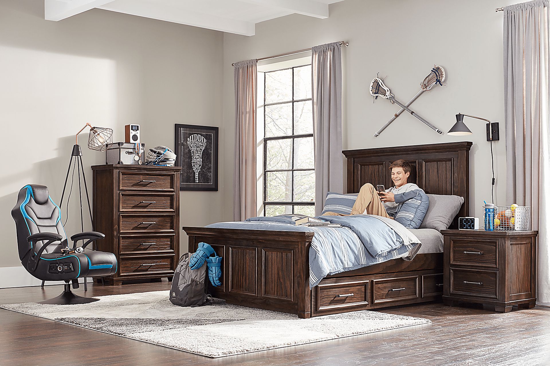 Kids Canyon Lake Java 5 Pc Full Panel Bedroom - Image 2