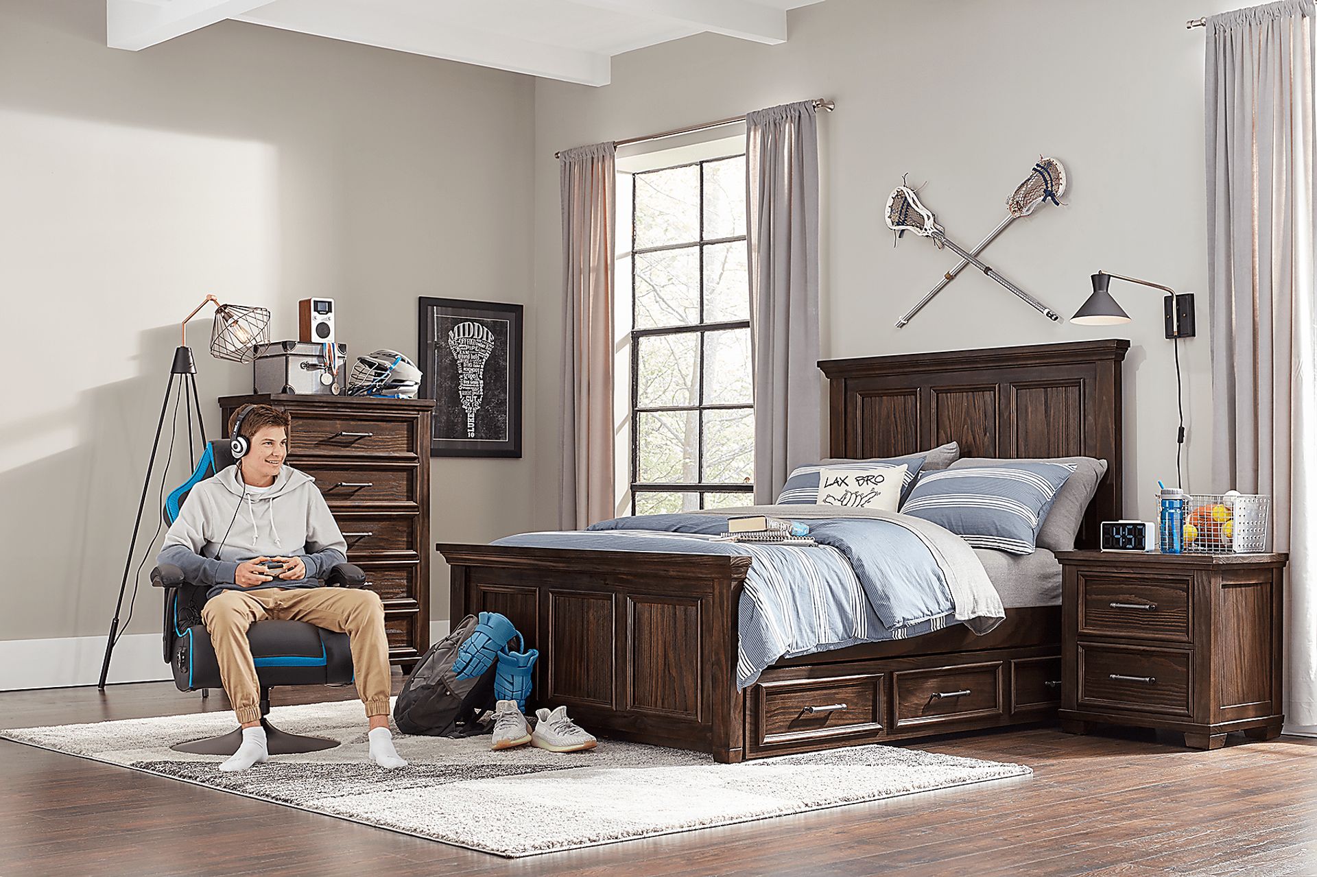 Kids Canyon Lake Java 5 Pc Full Panel Bedroom - Image 4