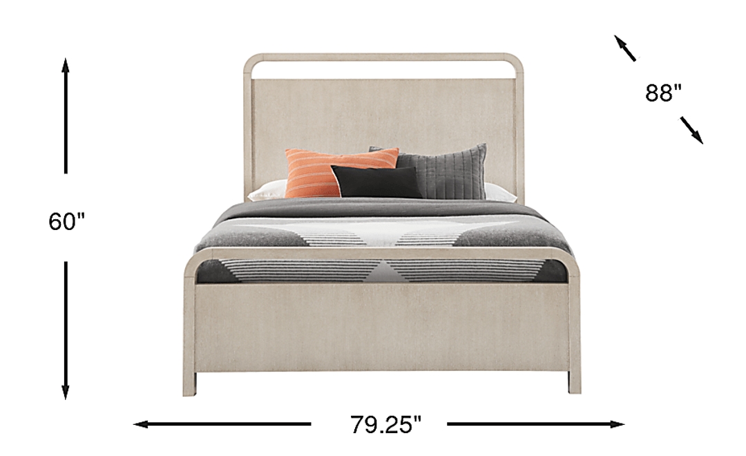 Canyon Light Gray 3 Pc King Panel Bed