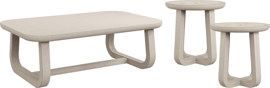 Canyon Light Gray 3 Pc Occasional Table Set