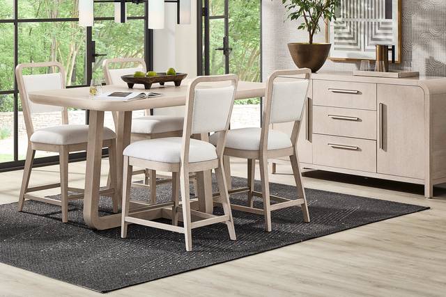 Canyon Light Gray Wood Back Counter Stool - Thumbnail - Image 2
