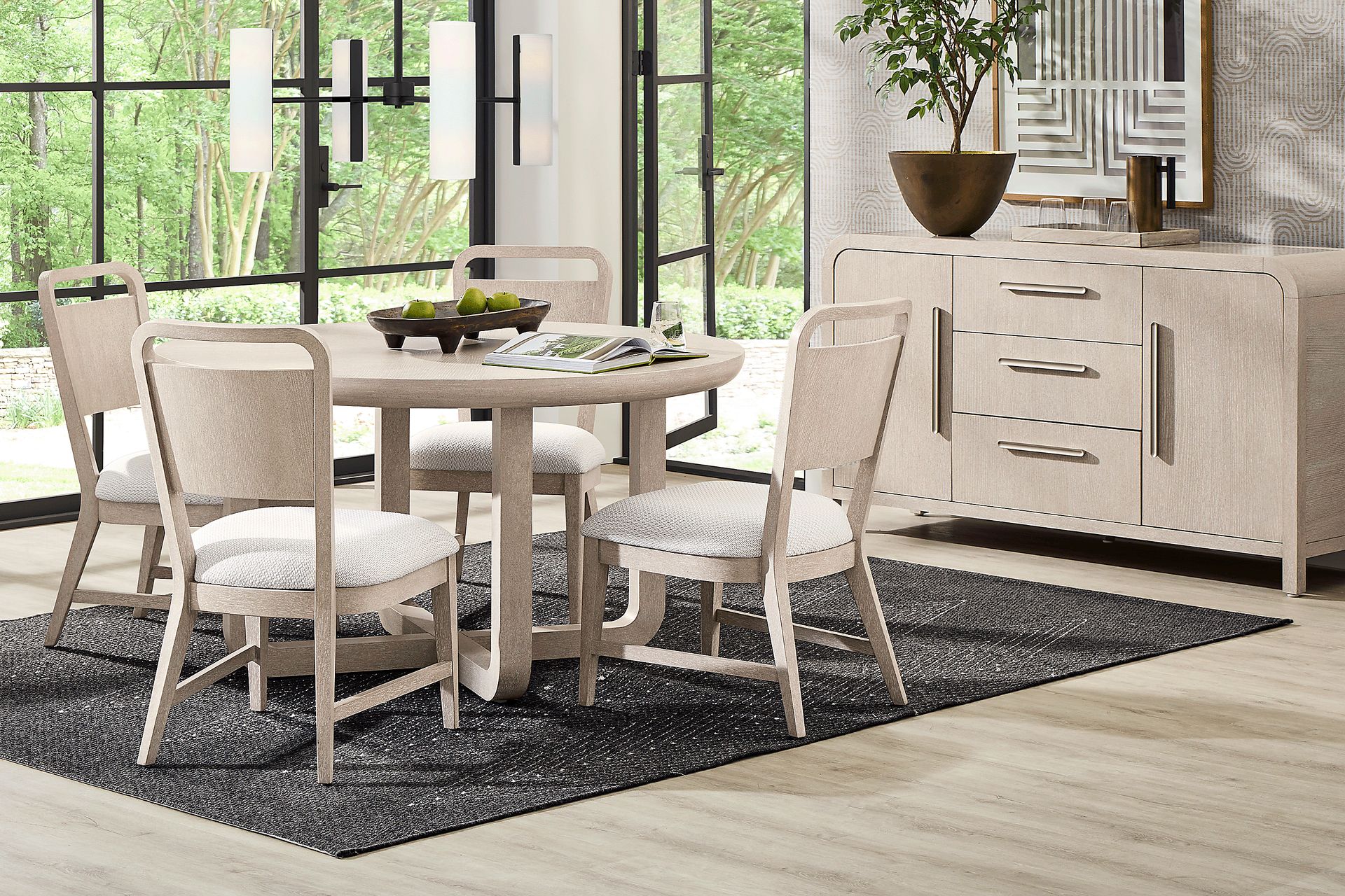 Canyon Light Gray Round Dining Table - Image 2