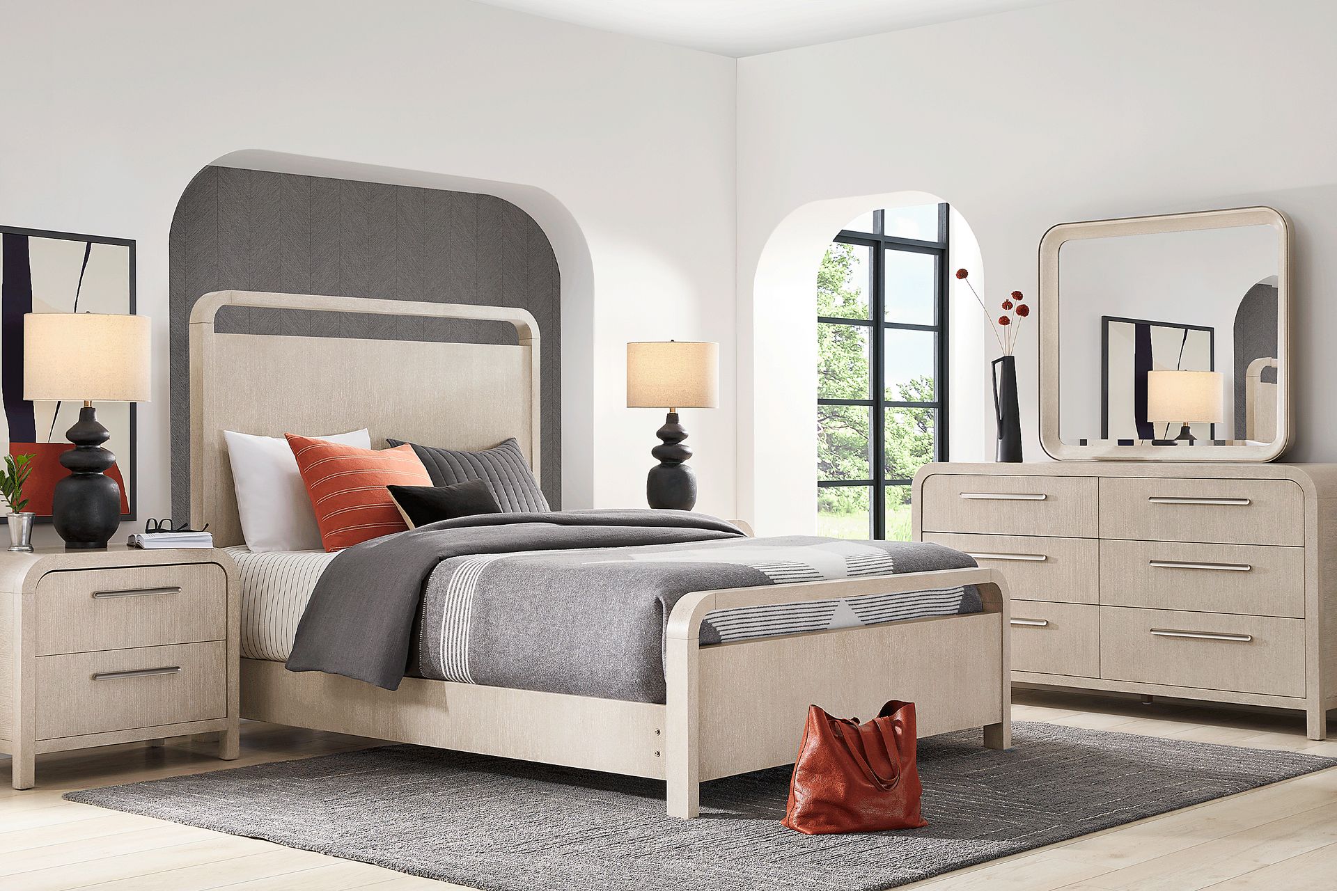 Canyon Light Gray 7 Pc King Panel Bedroom - Image 1