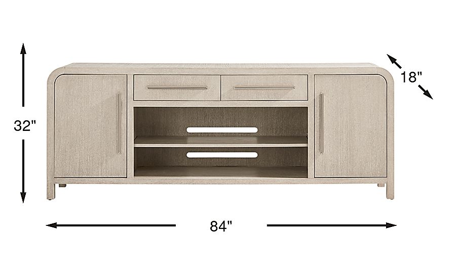 Canyon Light Gray 84 in. Console - Thumbnail 3