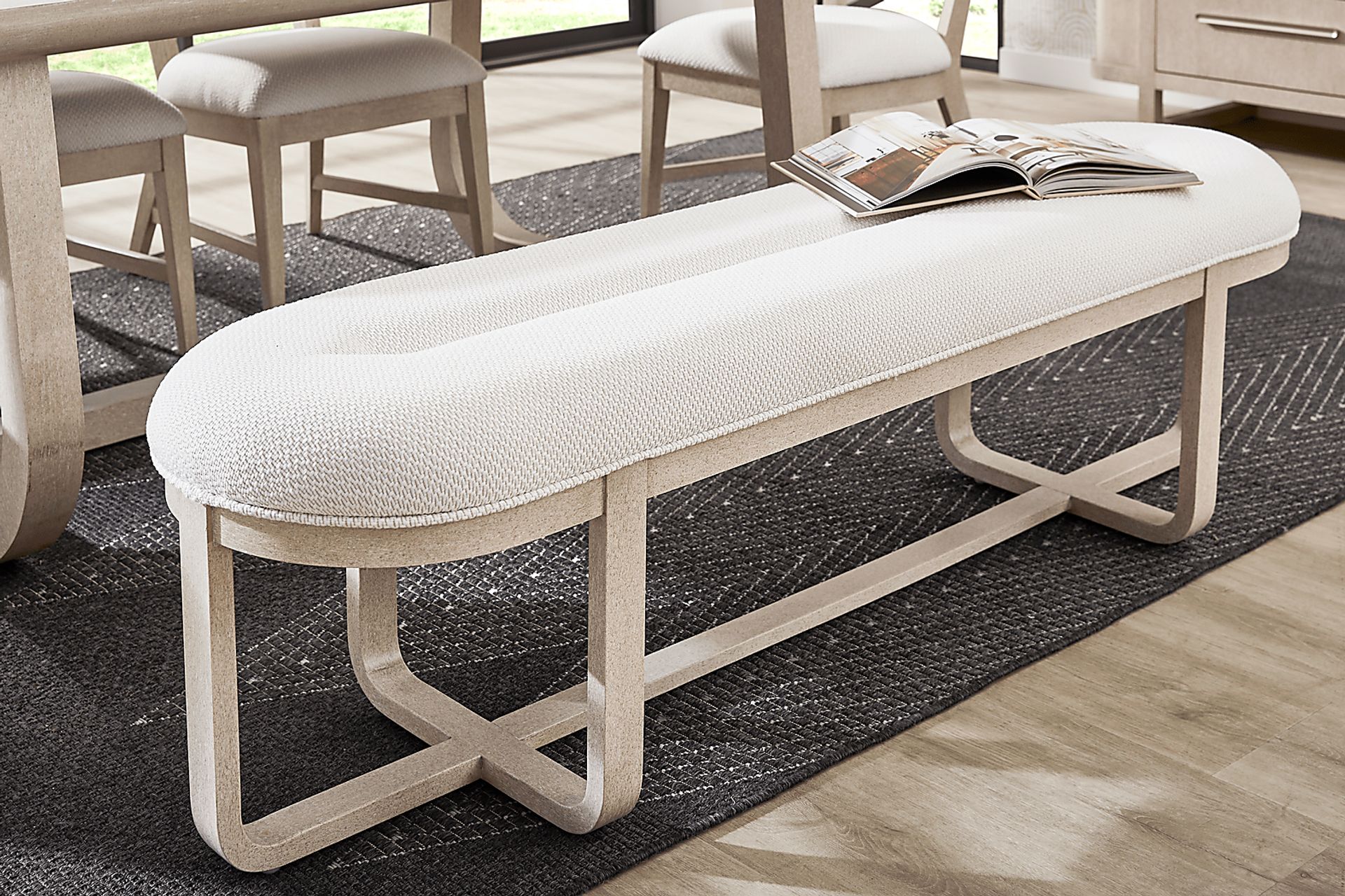 Canyon Light Gray Dining Bench - Image 3