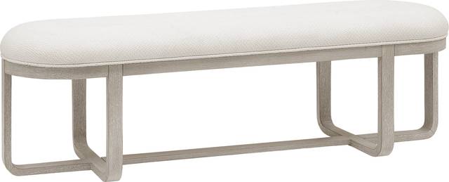 Canyon Light Gray 6 Pc Dining Room with Upholstered Chairs and Bench - Thumbnail - Image 3