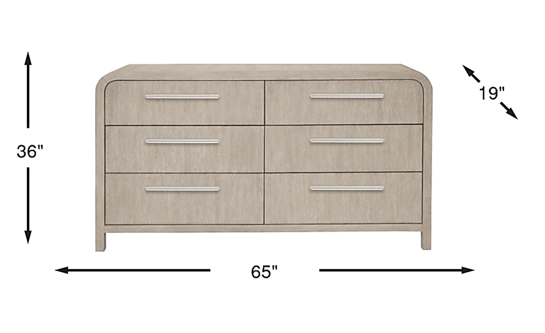Canyon Light Gray Dresser