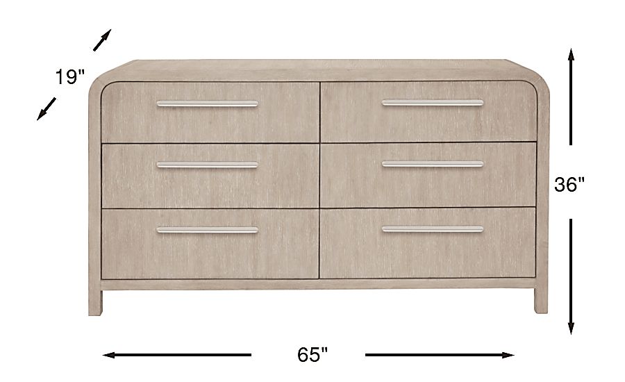Canyon Light Gray Dresser - Thumbnail 3