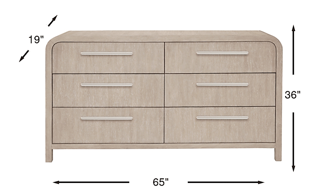 Canyon Light Gray Dresser