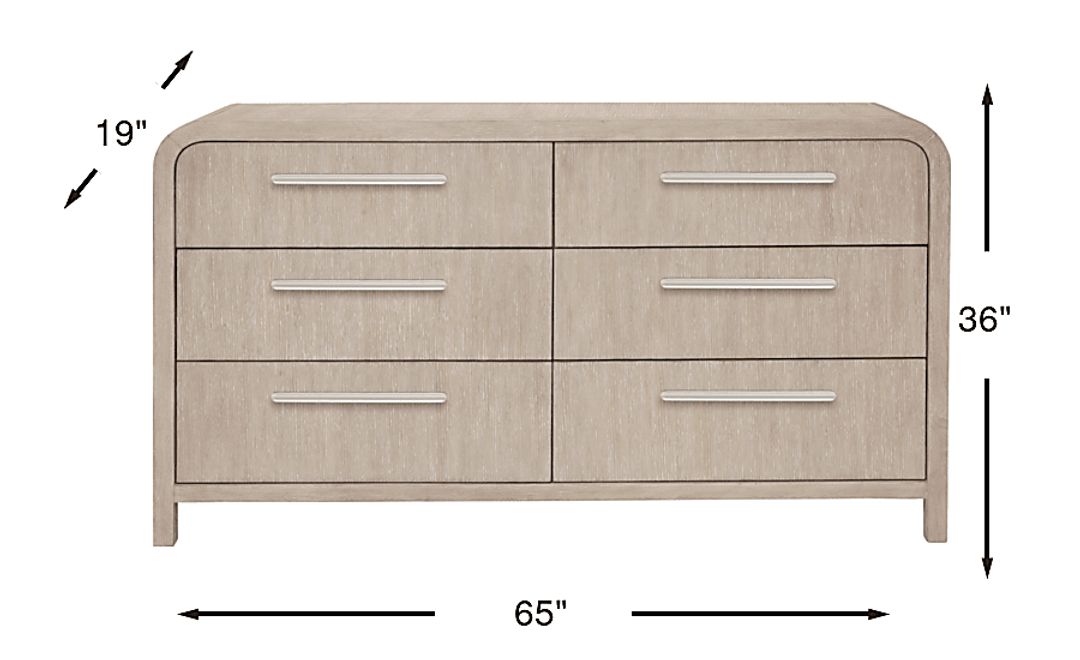 Canyon Light Gray Dresser