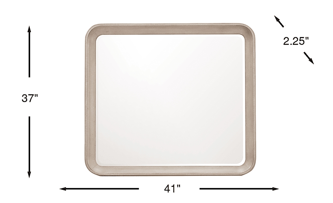 Canyon Light Gray Mirror