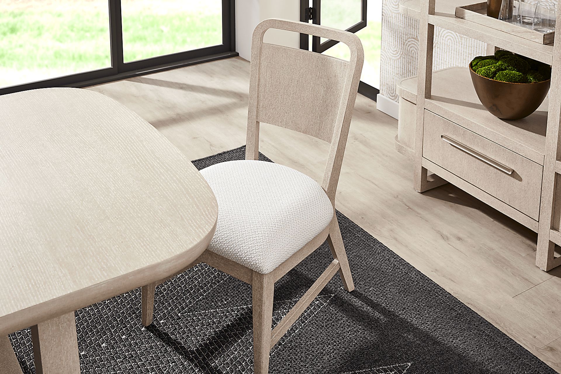 Canyon Light Gray 5 Pc Dining Room with Panel Back Chairs - Image 5