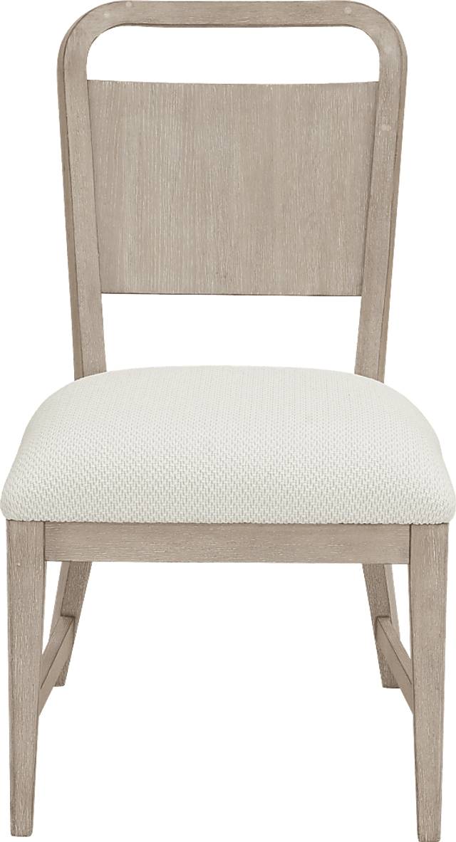 Canyon Light Gray 5 Pc Round Dining Room with Panel Back Chairs - Thumbnail - Image 4