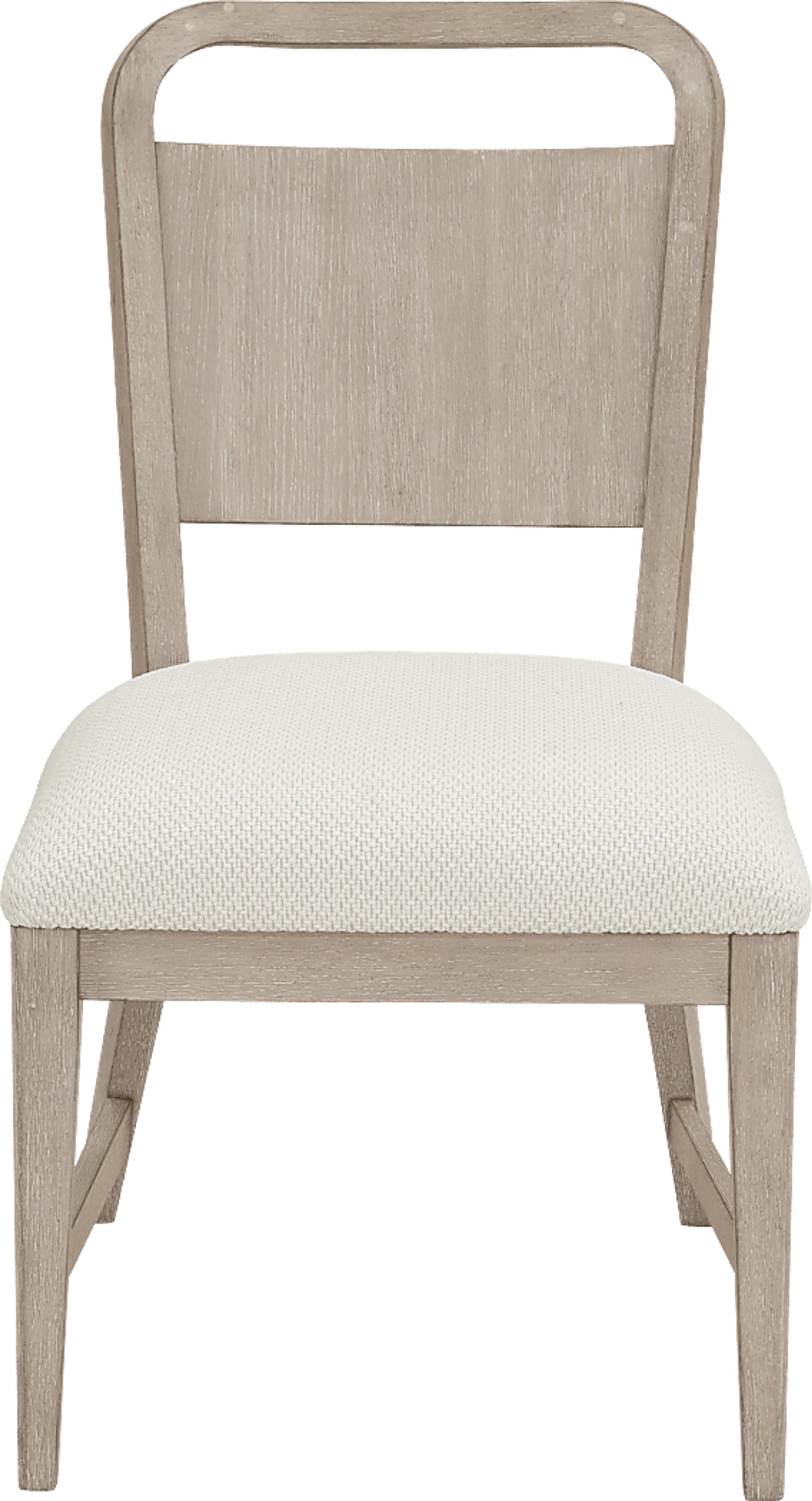 Canyon Light Gray 5 Pc Round Dining Room with Panel Back Chairs - Image 4