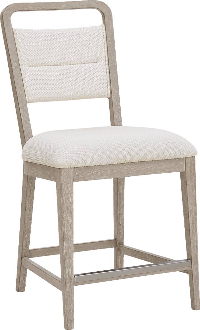 Canyon Light Gray Upholstered Counter Stool - Thumbnail - Image 1
