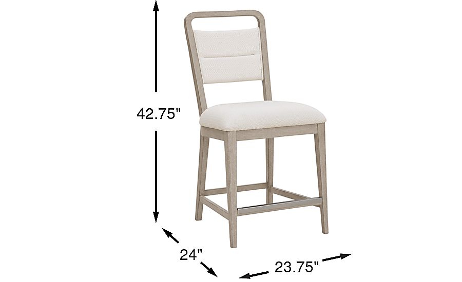 Drew & Jonathan Canyon Upholstered Counter Stool - Thumbnail 5