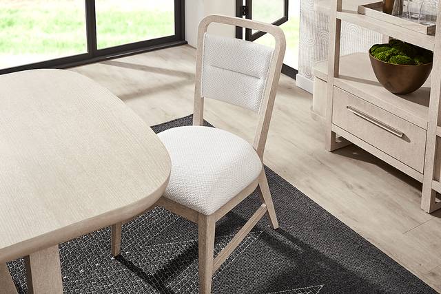 Canyon Light Gray 5 Pc Dining Room with Upholstered Chairs - Thumbnail - Image 5