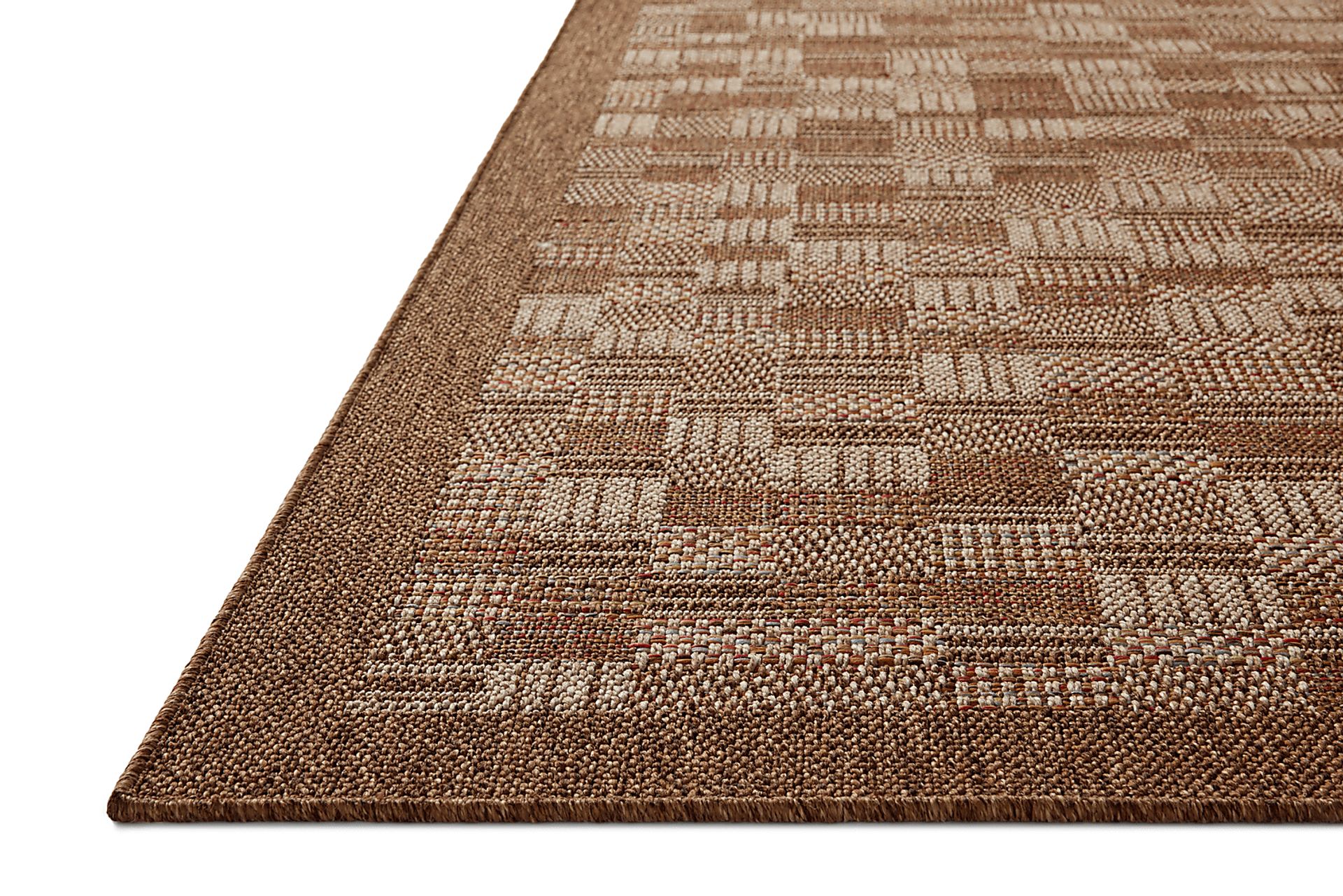Canyon Patch Brown 5' x 7'7 Indoor/Outdoor Rug - Image 2