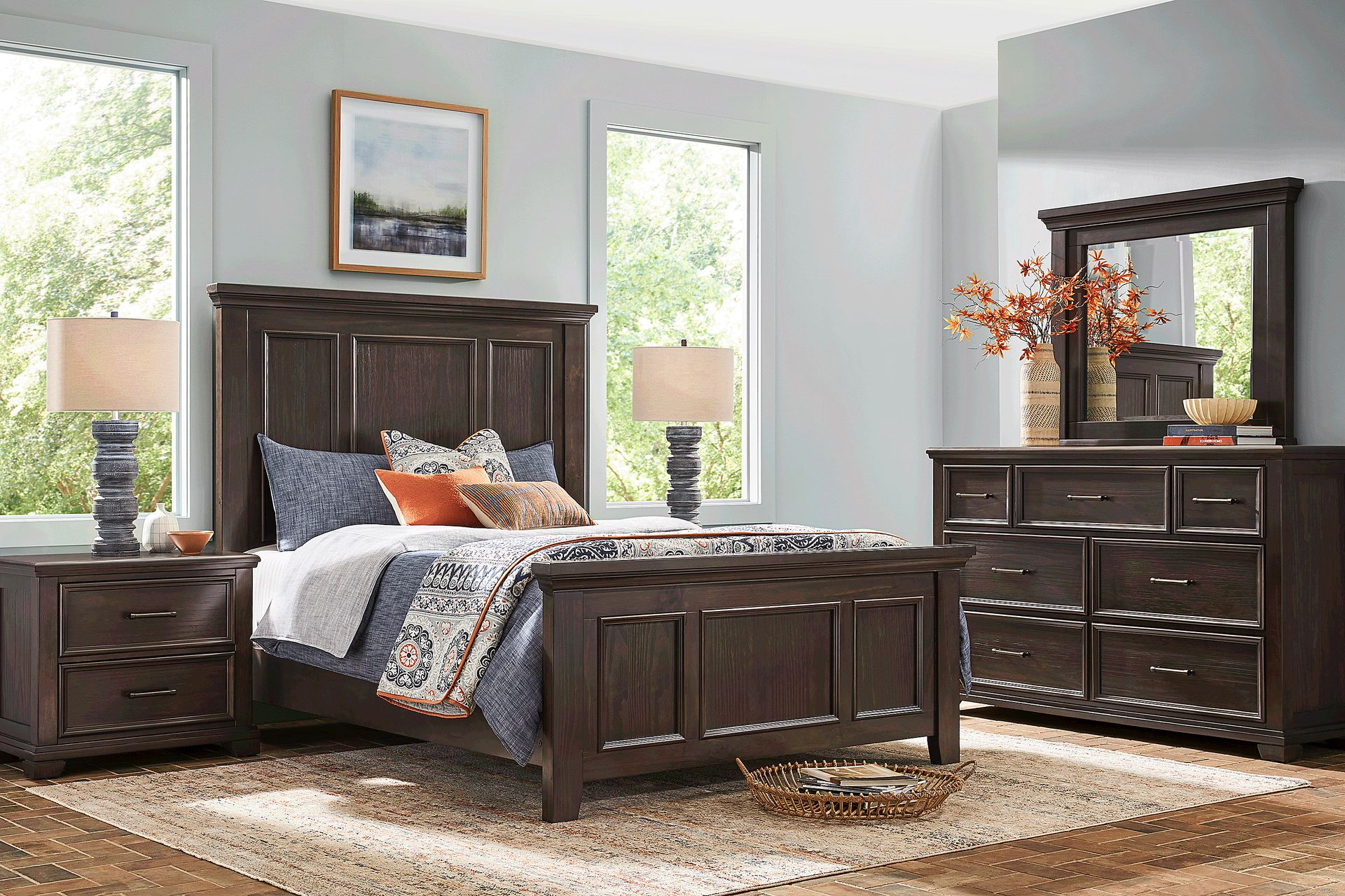 Canyon River Java 5 Pc Queen Panel Bedroom - Image 1