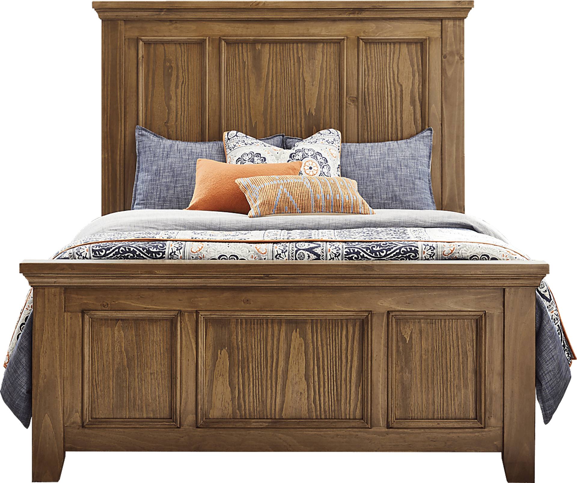 sandstone 3 pc queen panel bed
