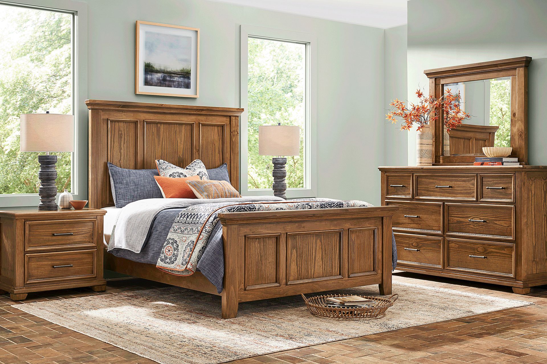 Canyon River Sandstone 7 Pc King Panel Bedroom - Image 1