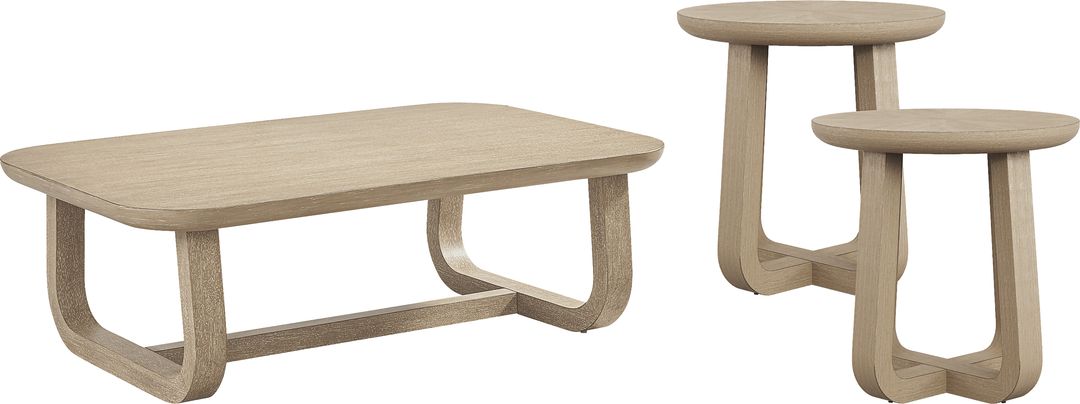 Canyon Sandstone 3 Pc Occasional Table Set