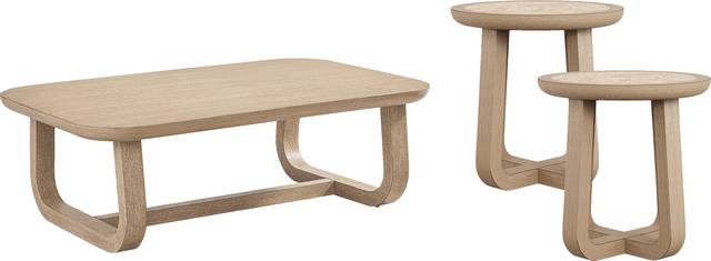 Canyon Sandstone 3 Pc Table Set - Thumbnail - Image 1