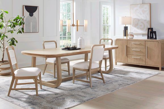 Canyon Sandstone 5 Pc Dining Room with Upholstered Chairs