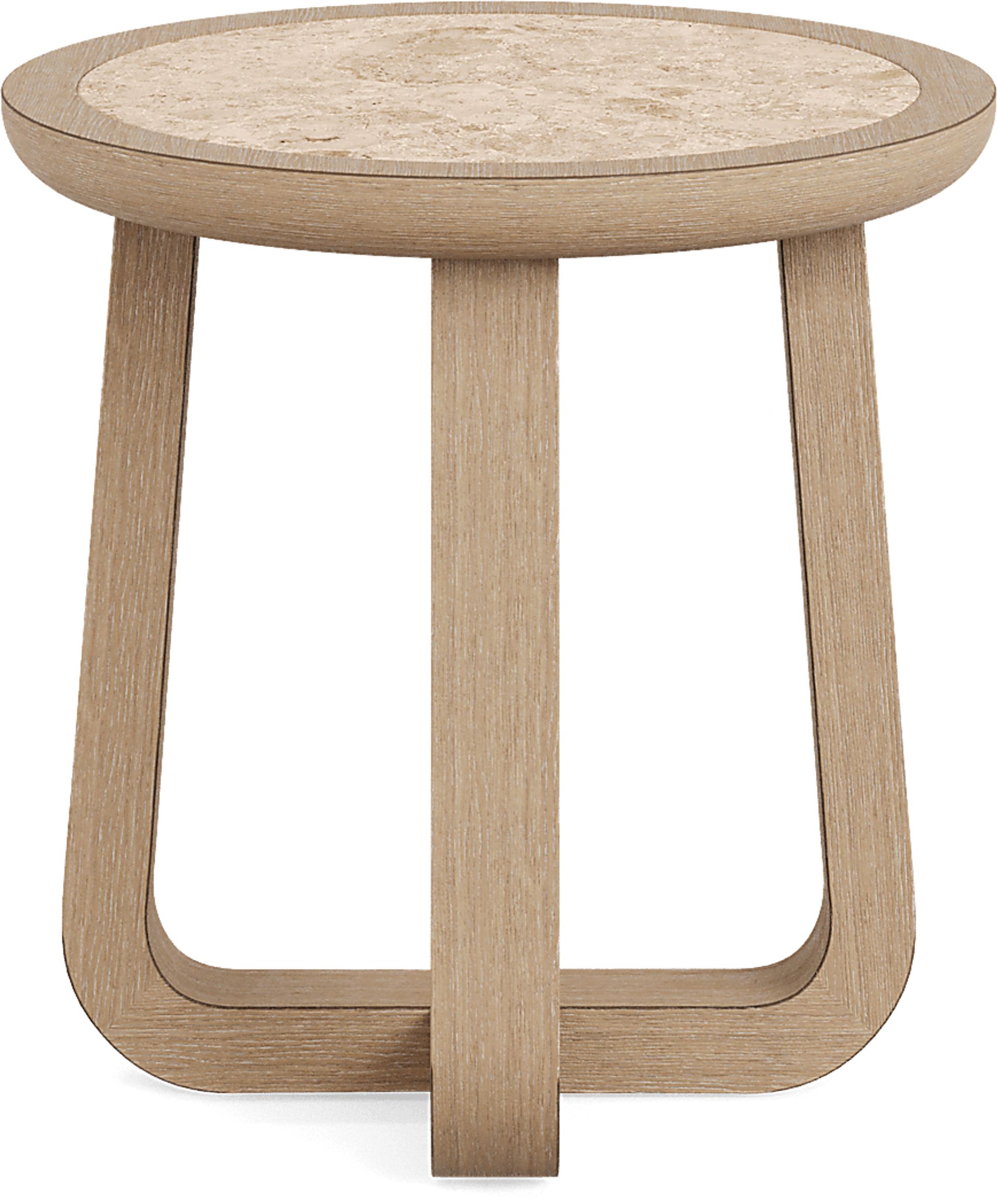 Canyon Sandstone End Table with Stone Top - Image 1
