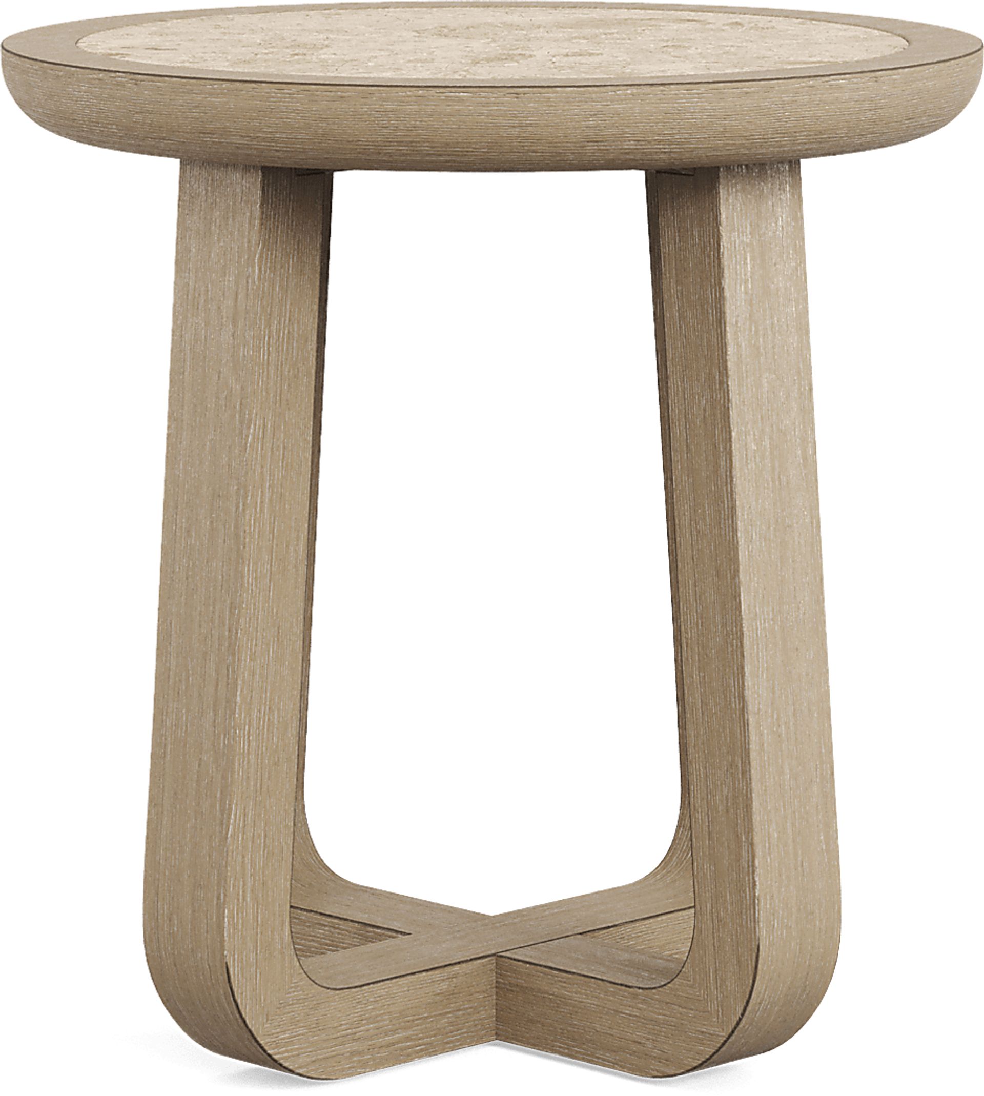 Canyon Sandstone Round End Table with Stone Top - Image 2