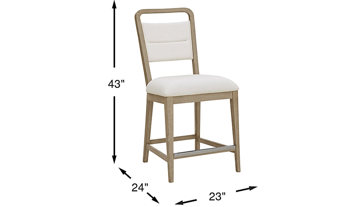Canyon Sandstone Upholstered Counter Height Stool