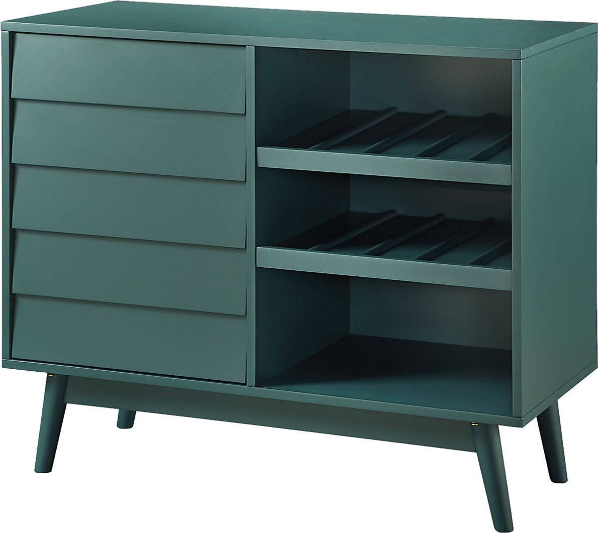 Canyonbend Blue Bar Cabinet - Rooms To Go