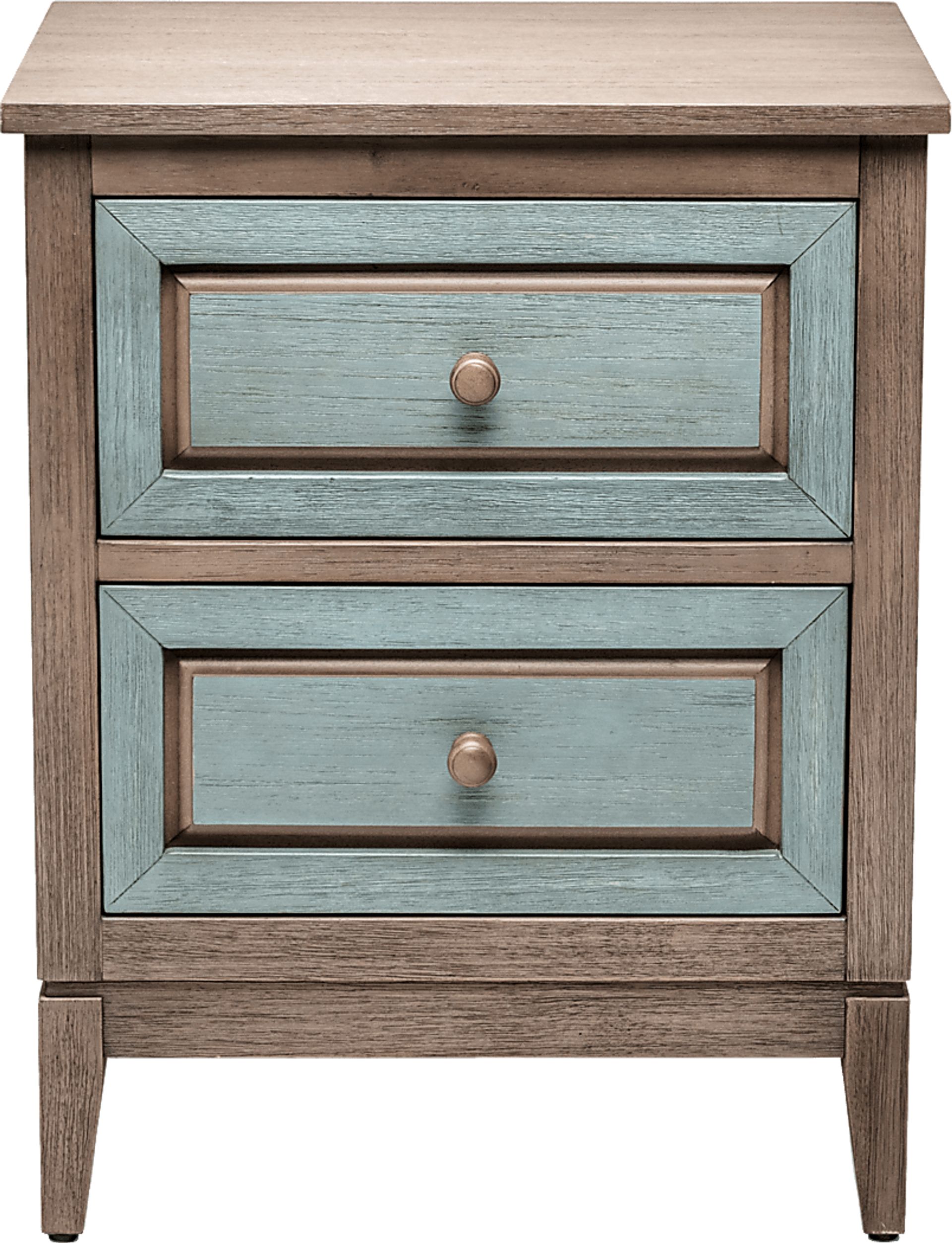 Caoshe Gray/Green Nightstand - Image 11